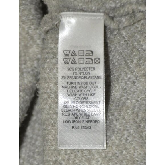 Christian Siriano Ladies Silver Snowflakes Christmas Turtleneck Sweater Size L - Picture 8 of 9